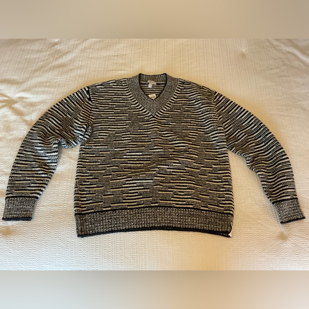 NWT Todd Snyder Men's Black and White Sweater